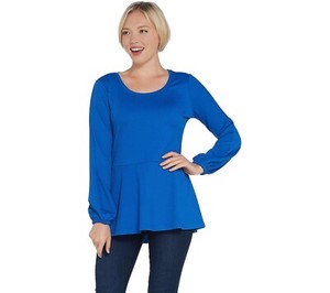 cobalt blue peplum top