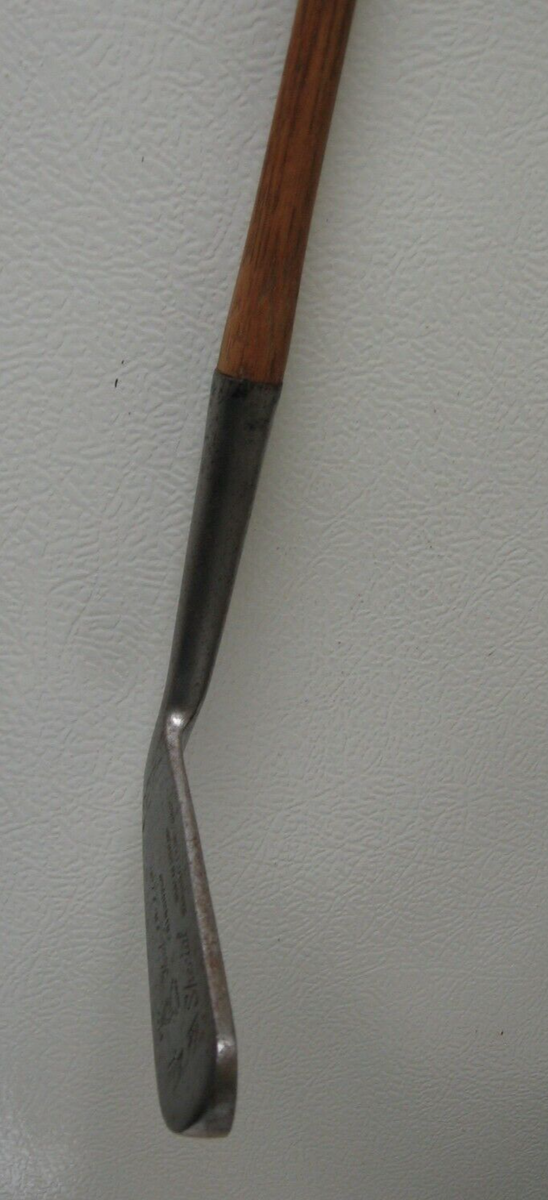【美品】木製パター　刻印入り&quot;HAND MADE IN SCOTLAND&quot; Rare Hendry & Bishop Edinburgh Scotland Putter- The Viper