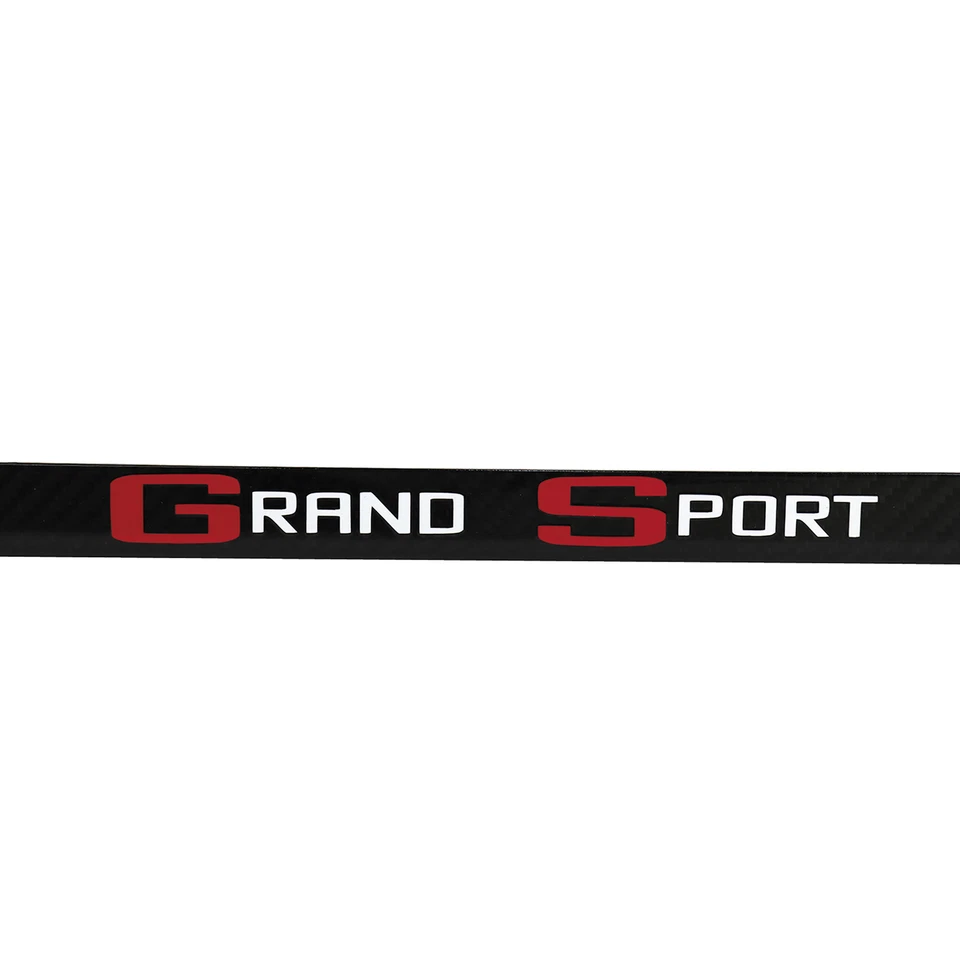License Plate Frame - Carbon Fiber-Red & White Grand Sport Logo-1996 C2 Corvette - Imagem 3 de 4