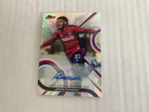 2022 Topps Finest MLS Soccer JESUS FERREIRA Refractor Auto Autograph