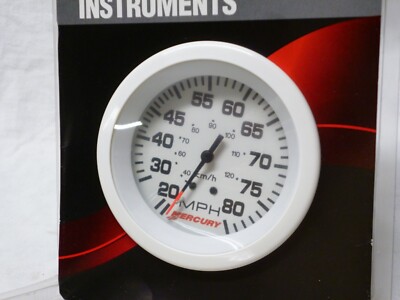 Mercury Speedometer (Bootstacho) 20-80 Mph 0-120 kmh - 97mm Ø - Neuware      ;S3