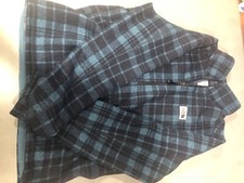 The North Face Gordon Lyons 1/4 Zip Pullover Mens M Gray Blue Plaid