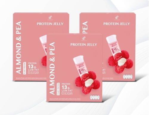 3 X Pananchita Protein Jelly Berry Lychee Grape Almond & Pea 10 Sachets - Picture 10 of 13