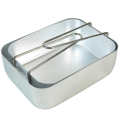 Mil-Tec Mess Kit Mess Mess Tins British In Stile British Eating Utensils Nuovo - Foto 2
