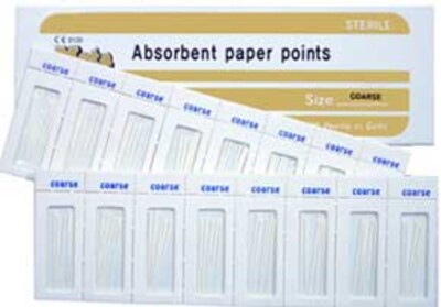 Meta 1201-201 -Absorbent Paper Points - Coarse Non-Color Coded, Cell Pack of 200