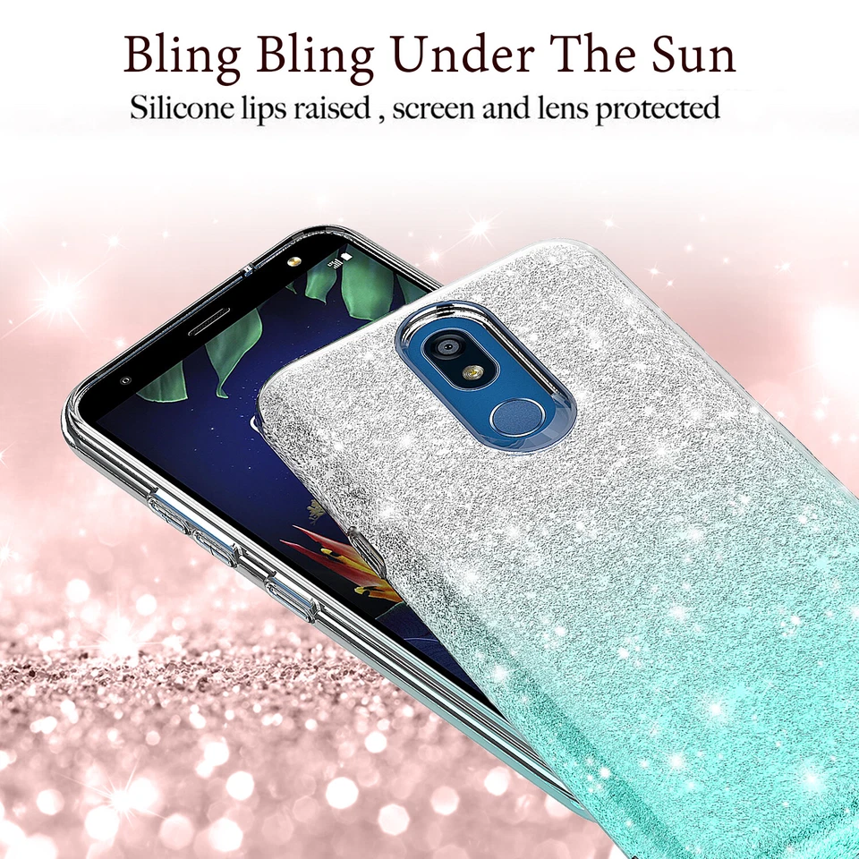 Funda delgada brillante brillante brillante brillante brillante para LG K40/Solo LTE/K12 Plus/X4 2019 Foto 3 de 4