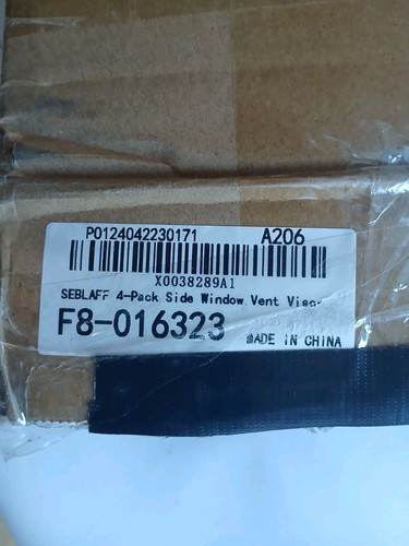 SEBLAFF Rain Guards for Subaru WRX STI, 2015-19, 4 Pack, Black, New, Opened Box - Picture 2 of 3