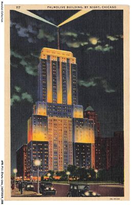 APBP11-0805-ETATS-UNIS - Chicago - Palmolive Gebäude - By Night