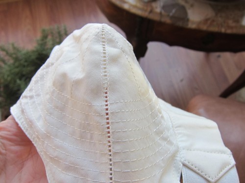 NEVER WORN VTG 50's White Chansonette Maidenform Circle Stitch Bullet Bra 32C - Picture 9 of 11