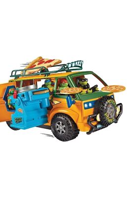TMNT Mutant Mayhem Pizza Fire Delivery Van with Motorized Pizza
