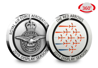 2019 Red Arrows Display Team Official Spinning Commemorative Medal