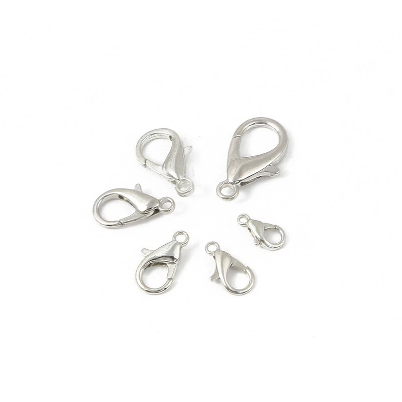 DIY Jewelry Findings Hooks Lobster Wholesale 100X Silver/Gold/Bronze Claw Clasps - Image 4 of 4