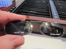 NWT COCOONS RECTANGLE CLIP ON SUNGLASSES REC6 46 POLARe W/O CASE