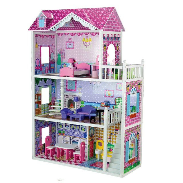 tall wooden dolls house