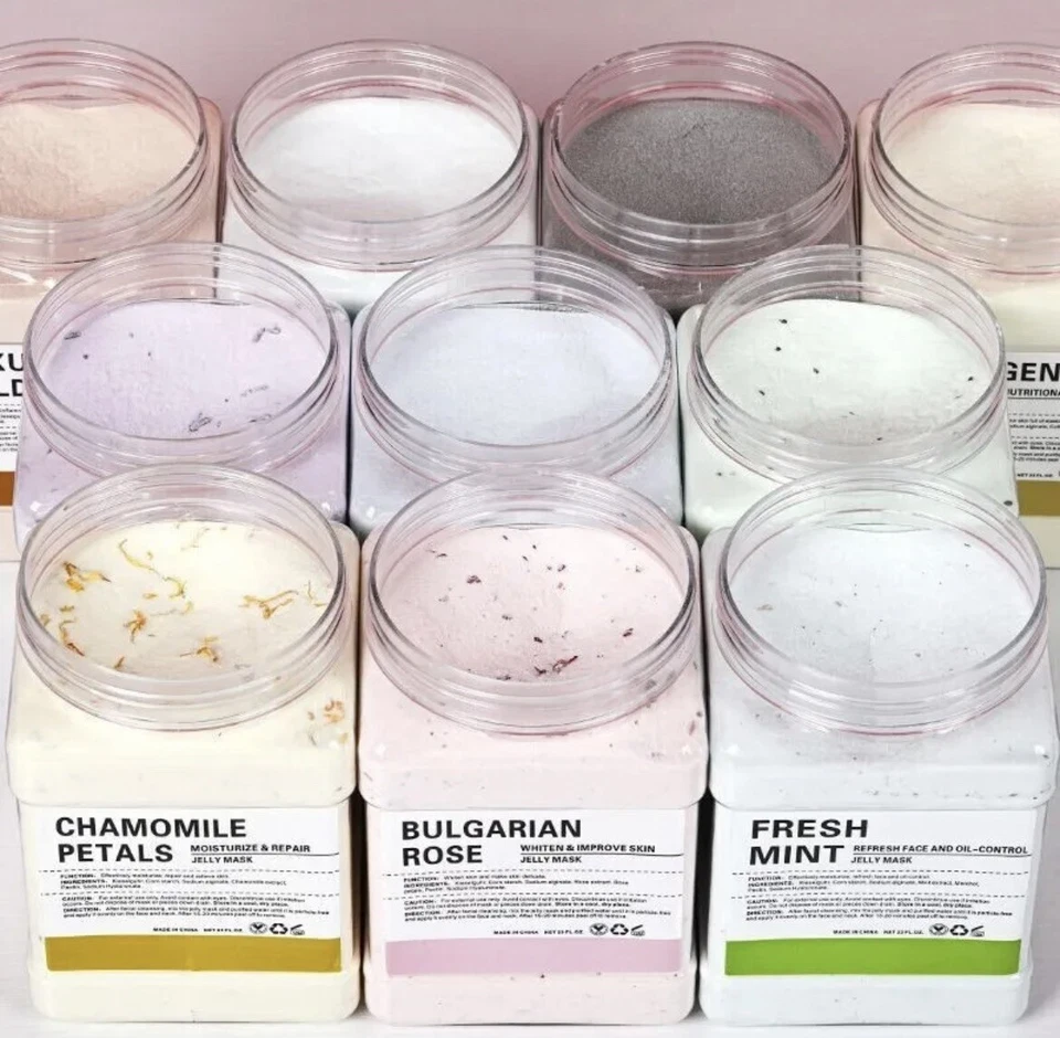 Mascarilla facial hidrojalea suave para salón de belleza caviar/spa 650 g Foto 4 de 4