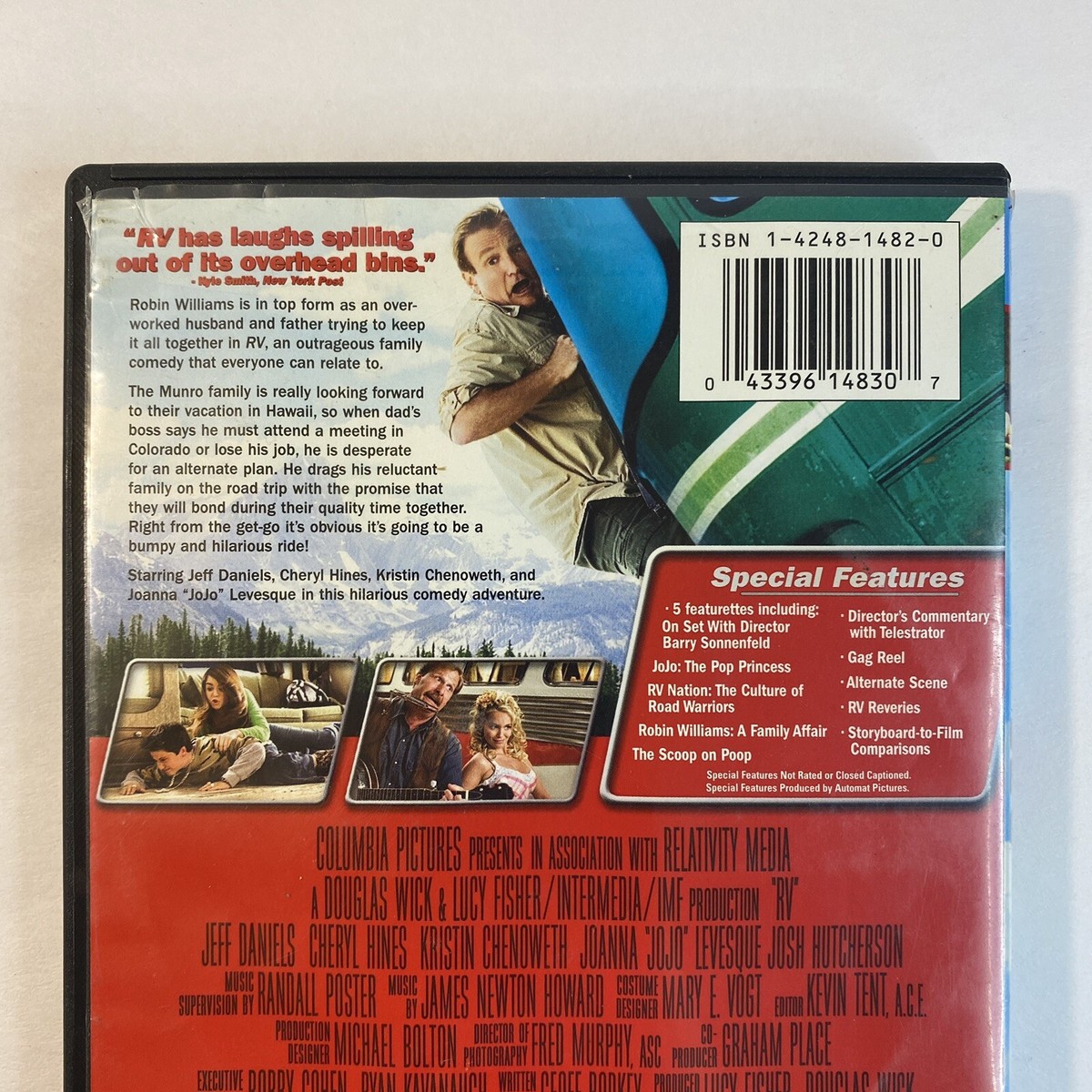 RV (DVD, 2006) Comedy Adventure Region 1 Widescreen Robin Williams