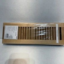 Allen + Roth 4”X12” Oak Collection Solid Red Oak Light Finish Floor Reg (shelf)