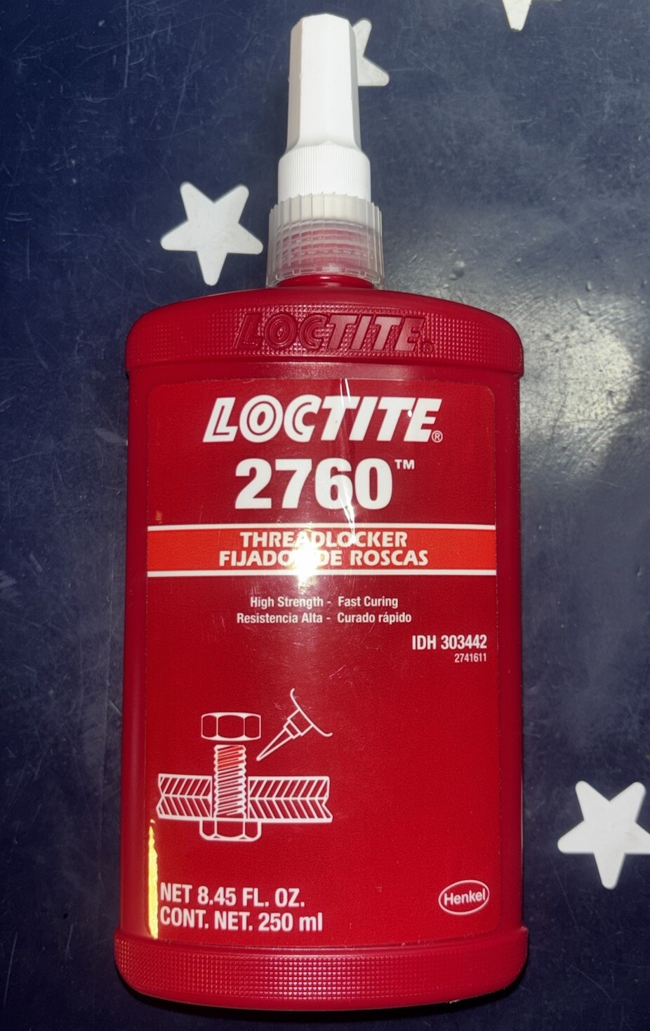 LOCTITE 2760 250mL High Strength - Fast Curing Threadlocker 01/25 303442
