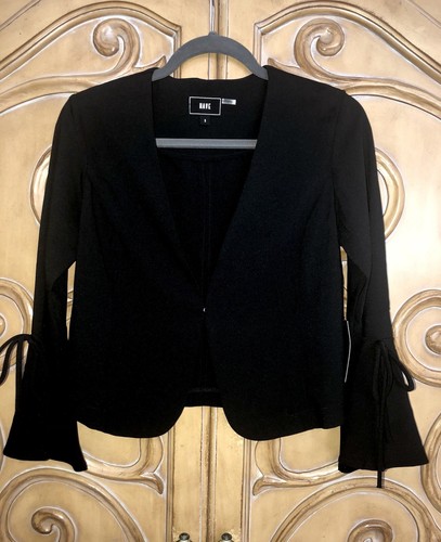 Boho sleeve blazer black 