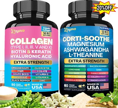 Soothe & Smooth Bundle - Zoyava Cortisol and Collagen All-in-One Supplement