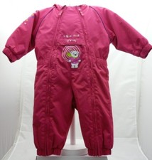 Polochon combinaison de ski fuschia motif ours bébé 12 mois