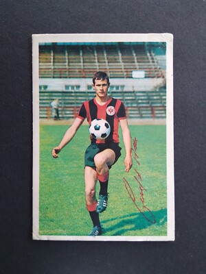 Ernst Abbe Eintracht Frankfurt Bergmann 1966/67 No. 164 Original Hand Signed 