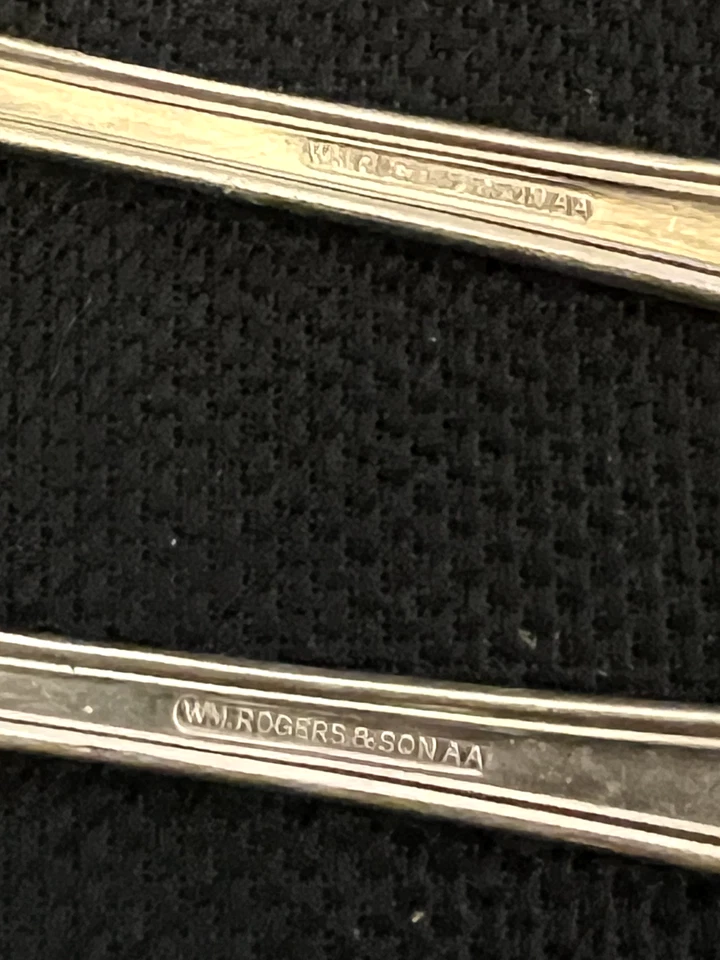 Juego de cucharas WM Rogers & Son AA 7,25" diseño floral (juego de 6) Foto 4 de 4