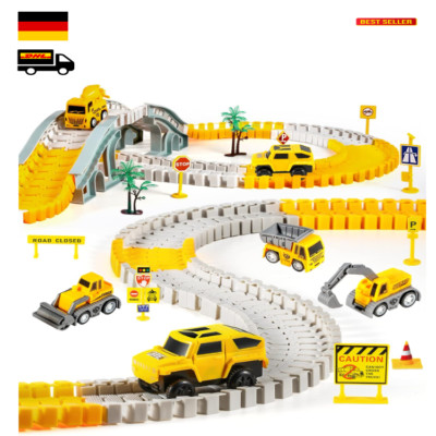 Kizplays Car Racing Track für Kinder & Flexible Highway