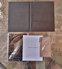 David Yurman Folder w/ Sealed Polishing Cloth -Sealed Small Pouch - DY Care Card