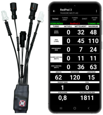 RedPed 3 für PW-X3 PW-S2 E-Bike Tuning App Yamaha