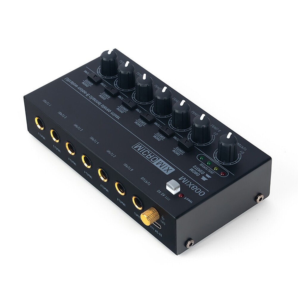 Low Noise 6 Channel Line Mixer DC5V Live Studio Stereo Audio Mini Sound