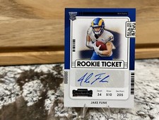2021 Panini Contenders Football Rookie Ticket Autograph Jake Funk