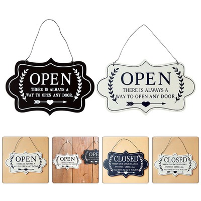 2 Pcs Offene Tür Plaque Wir Re Offen/Geschlossen Zeichen Restaurant Tür Zeichen