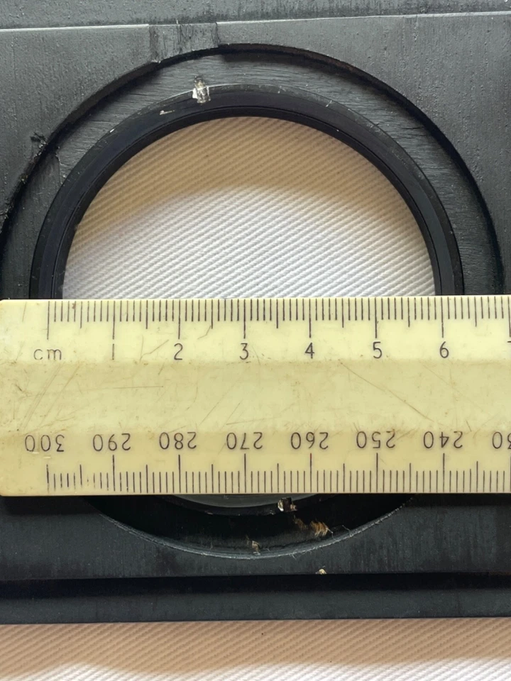 Wooden Lens Board Copal#3 100mm x 100mm / 4" x 4" with metal thread - Image 3 of 4