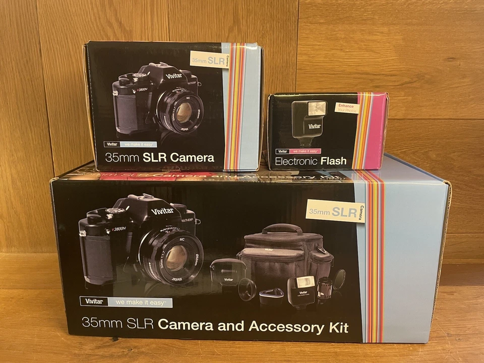 *Top Mint* Vivitar V3800N Film Camera Pentax K Mount & Accessory Kit From Japan - Image 3 of 4