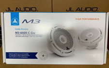JL Audio Marine 6.5" Speakers 225w Pair M3-650X-C-Gw White Classic Grilles 2 