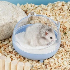 Hamster Transparent Bathing Tub Detachable Anti-Splash Sand Nest Pet Supplies