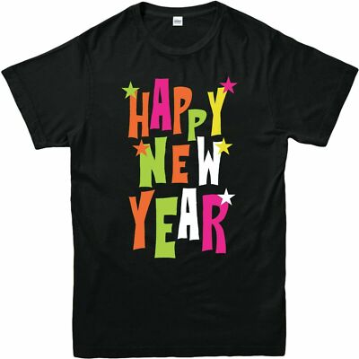 Lustige trendige T-Shirts dankbar FROHES NEUES JAHR 2021 Geschenk bedruckt TOP 3/4-4XL