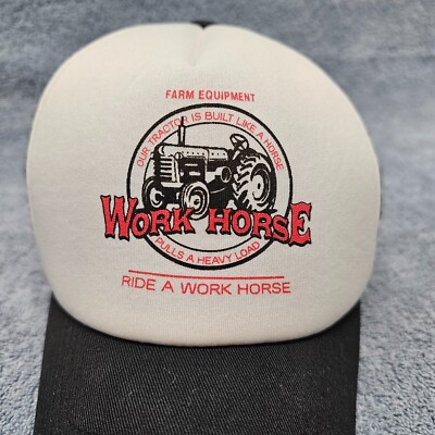 Work Horse Farm Equipment Hat Trucker Cap Foam Front Snapback Baseball Cap