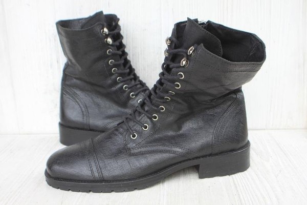 Women MENTOR Boots Black Leather 38