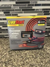 EverStart Maxx 16ft 6 Gauge Heavy Duty Booster Cables W/Smart Protector NIB 