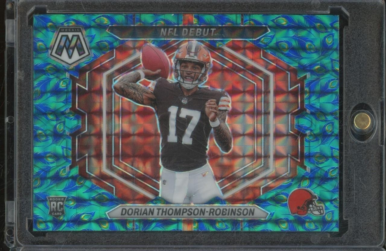 2023 Panini Mosaic DORIAN THOMPSON-ROBINSON RC NFL Debut PEACOCK Prizm JA821