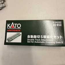 Kato 20-653 N Scale Double Track Automatic Crossing Gate Attachment Set In Box