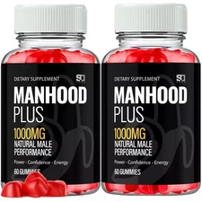 2× Manhood Plus Gummies - Support for Enhanced Energy and Vitality 60 Gummies