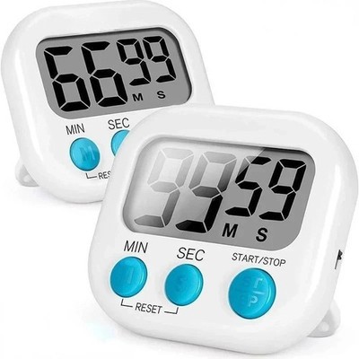 Digital kitchen timer, egg timer, timer, stopwatch, short-term timer, magnetic, 