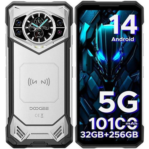 هاتف DOOGEE S200 5G الذكي القوي 32GB+256GB 10100mAh Android 14 Phone 100MP