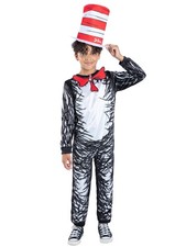 Smiffys Dr Seuss Cat in the Hat Child Costume - Official Licensed Kids Fancy Dre