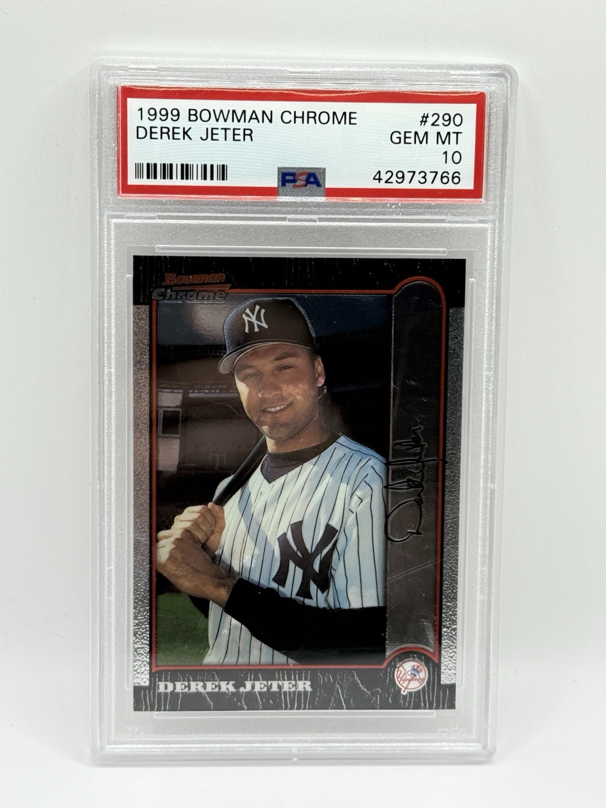 DEREK JETER 1999 BOWMAN CHROME #290 YANKEES HOF PSA 10 Gem Mint