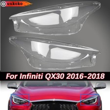 For Infiniti QX30 2016 2017 2018 Car Headlamp Cover Transparent Lens Shell