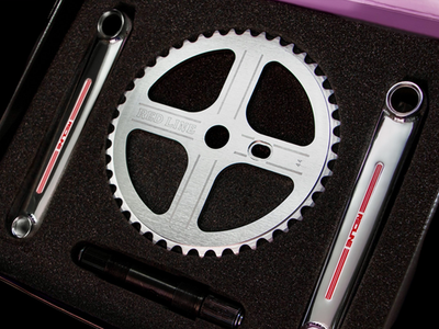REDLINE Vintage Flight 401 Pinchless Crank Set 180mm Chrome | eBay